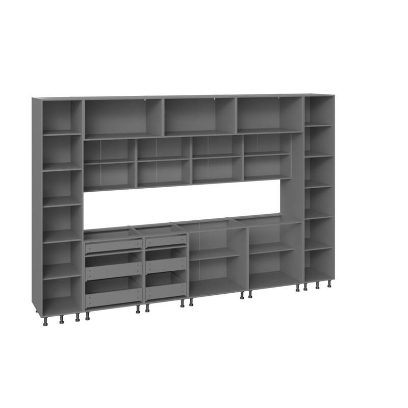 Kitchen Luxe Collection Gray & Black Color Base Size 12Ft Wide - 143x24