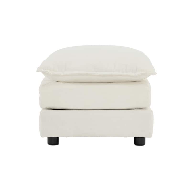 Modern Accent Chair with Ottoman, Living Room Club Chair Chenille Upholstered Armchair , Reading Chair for Bedroom