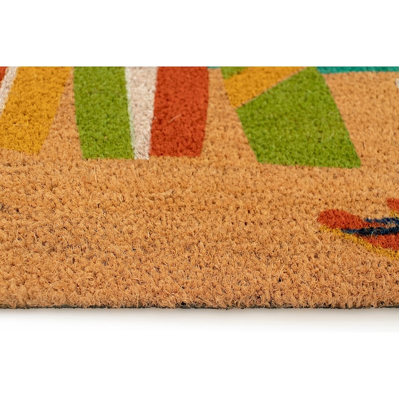 Liora Manne Natura Beach Paradise Outdoor Mat Nautical 18"x30"