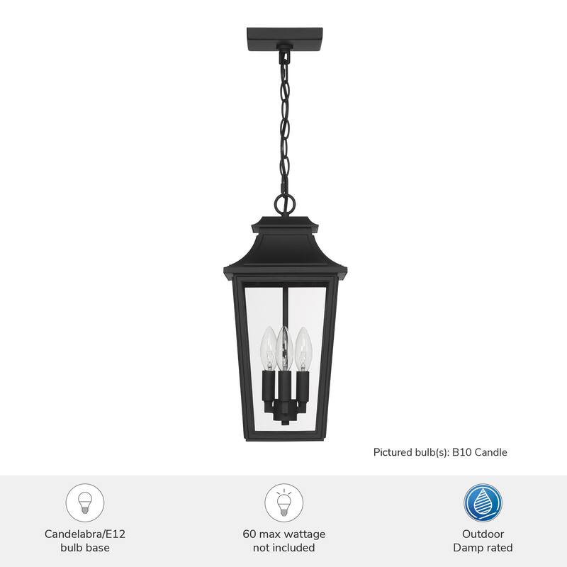 Hunter Spring Cove Outdoor 3 Light 17 Inch Pendant - Traditional - Entryways, Porches, or Outdoor Gathering Spaces