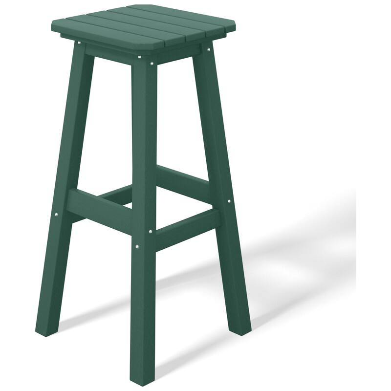 Laguna Hdpe All Weather Outdoor Patio 29" Square Bar Stool (Set Of 3)