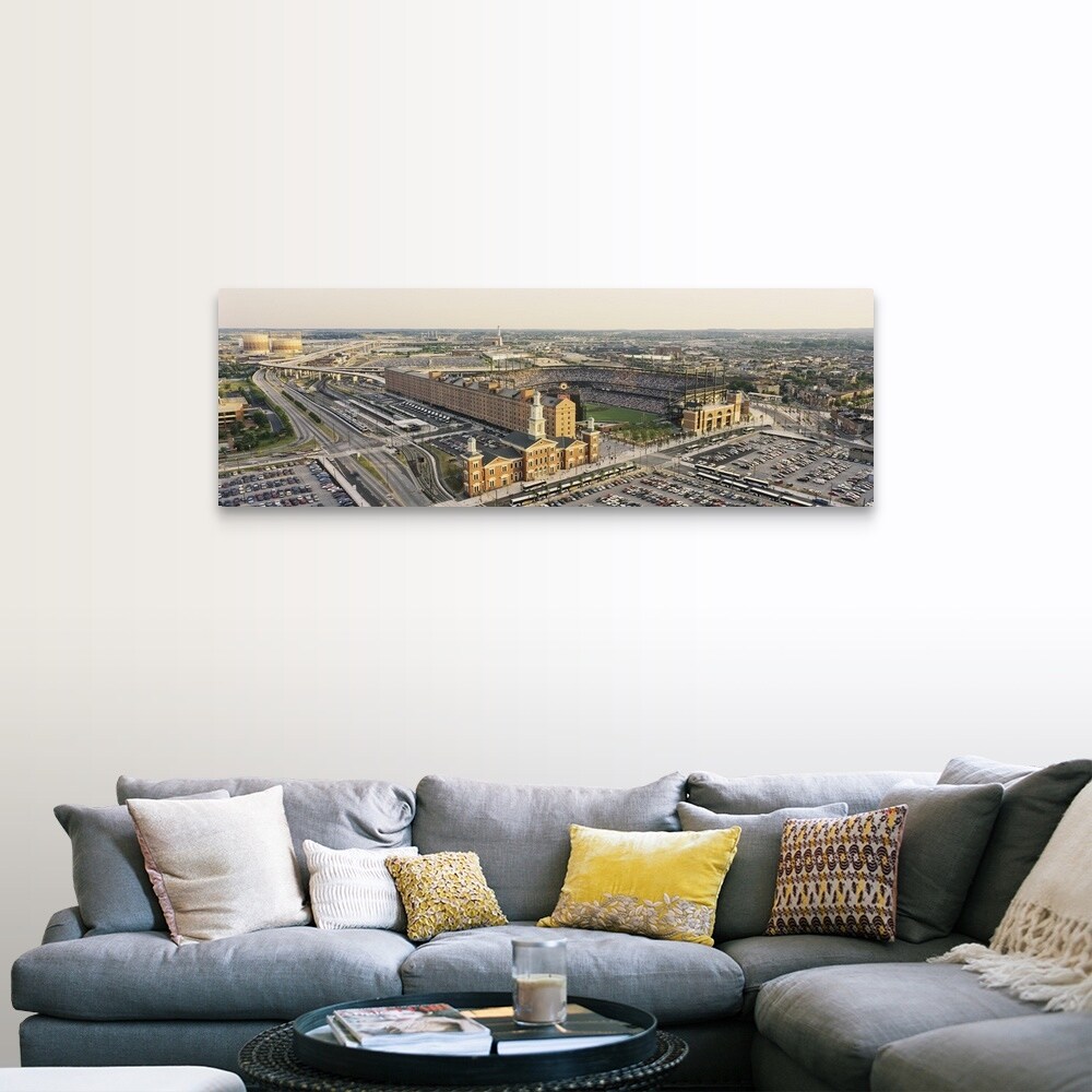 Aerial View, Oriole Park At Camden Yards, Baltimore - Canvas Art Print