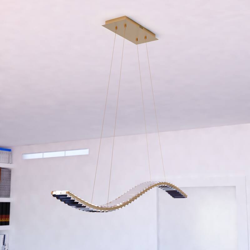 Vaxcel Lighting P0428 38" Wide LED Linear Chandelier