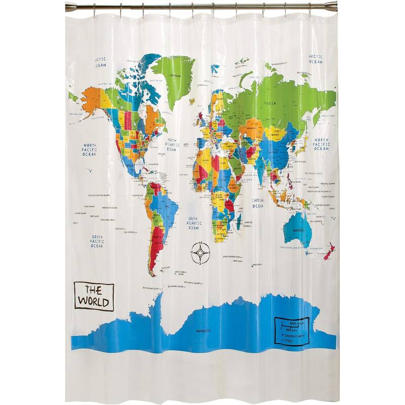 Extra Long Shower Curtain, 72x84, White 3D Textured Fabric