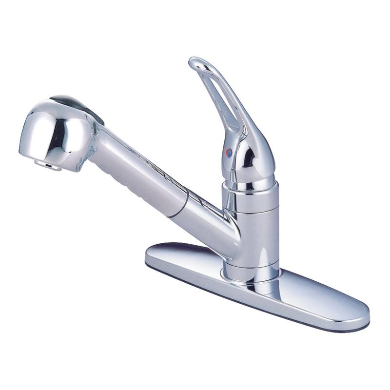 Kingston Brass Single-Handle Pull-Out Kitchen Faucet - Polished Chrome