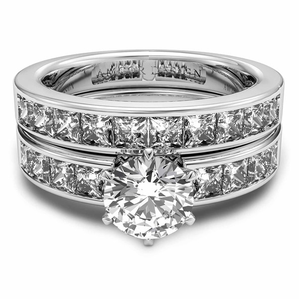 14K White Gold 1.58 CT Channel Set 