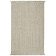 preview thumbnail 27 of 55, SAFAVIEH Handmade Natural Fiber Immacolata Jute Fringe Rug 2' x 3' - Green/Natural