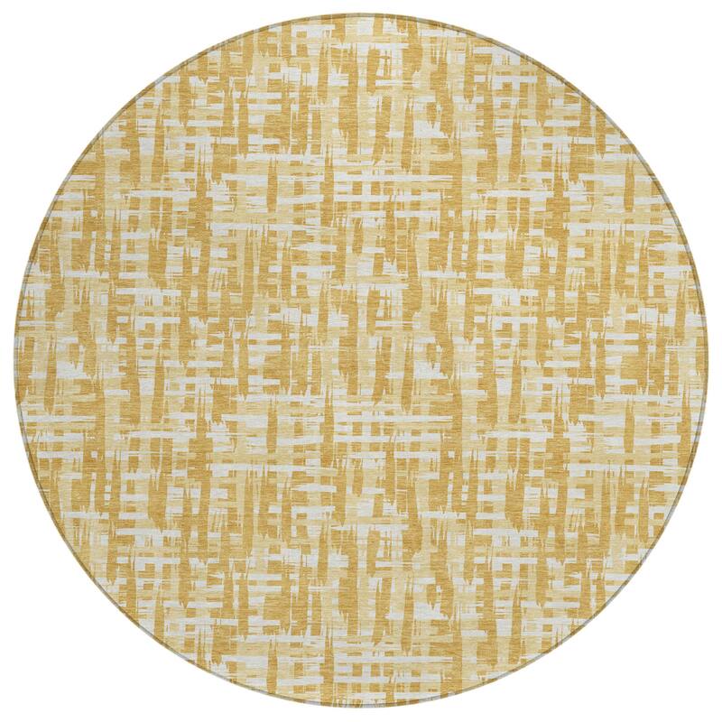 HomeRoots Abstract Transitional Rectangle Outdoor Rug