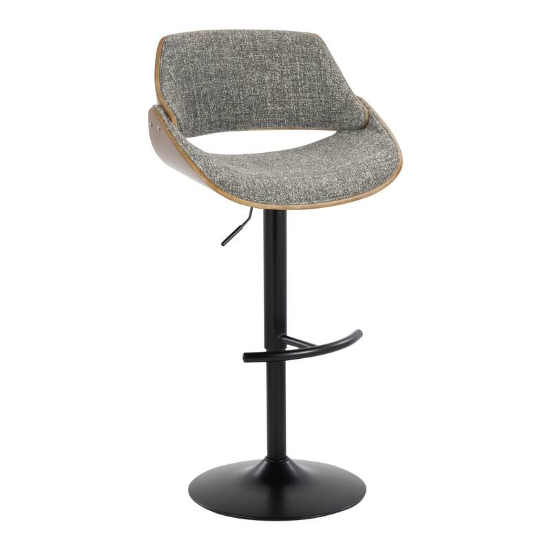 Carson Carrington Svetlana Adjustable Bar Stool with Rounded T Footrest (Set of 2)