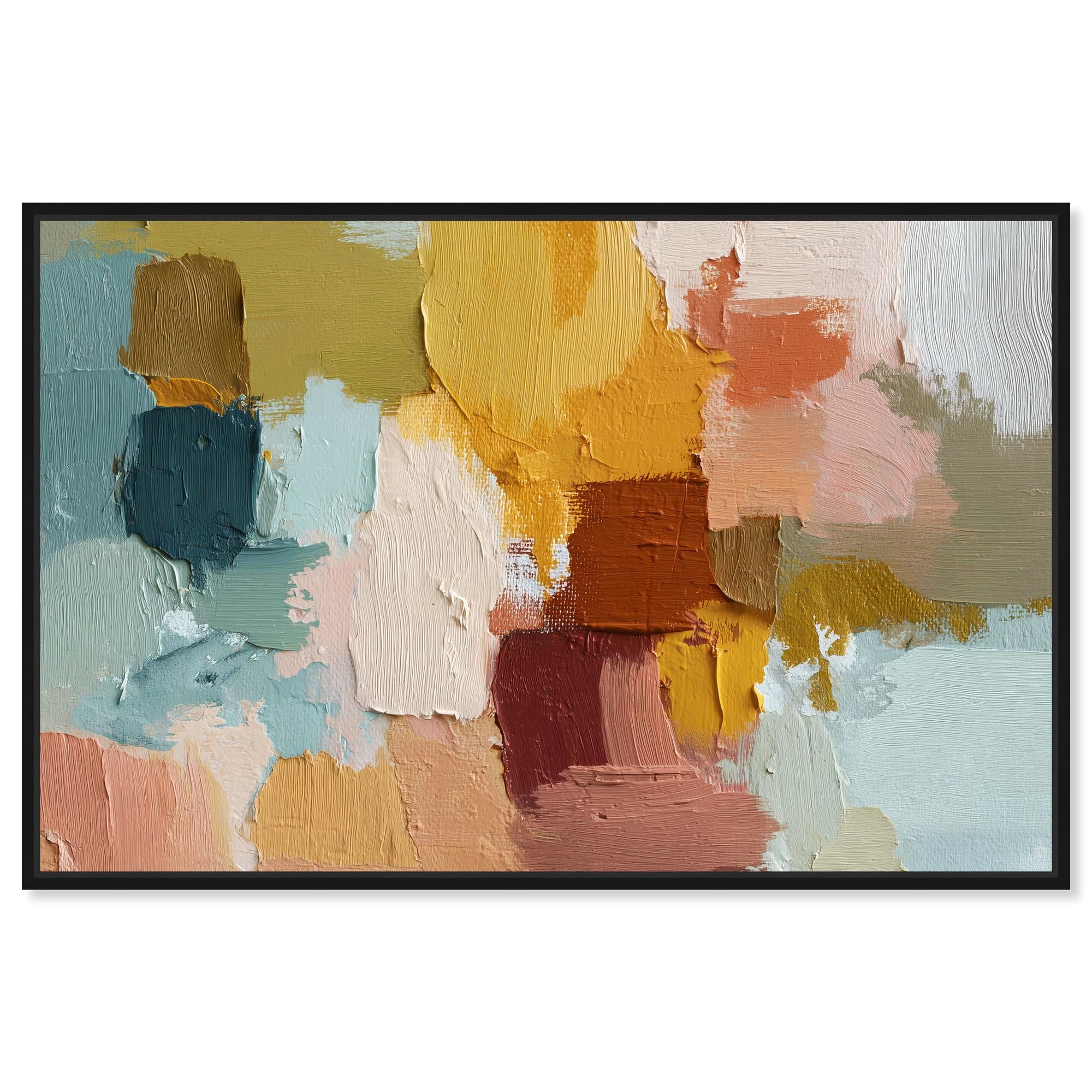 Urban Patchwork III Abstract Wall Art Canvas Print by Art Remedy