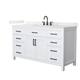 Option White / Giotto Quartz Top / Matte Black Hardware