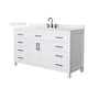 Option White / Giotto Quartz Top / Matte Black Hardware