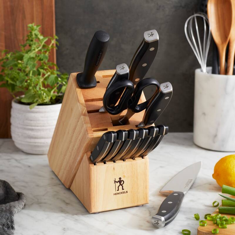 HENCKELS Forged Premio Knife Block Set - Black - 7-pc