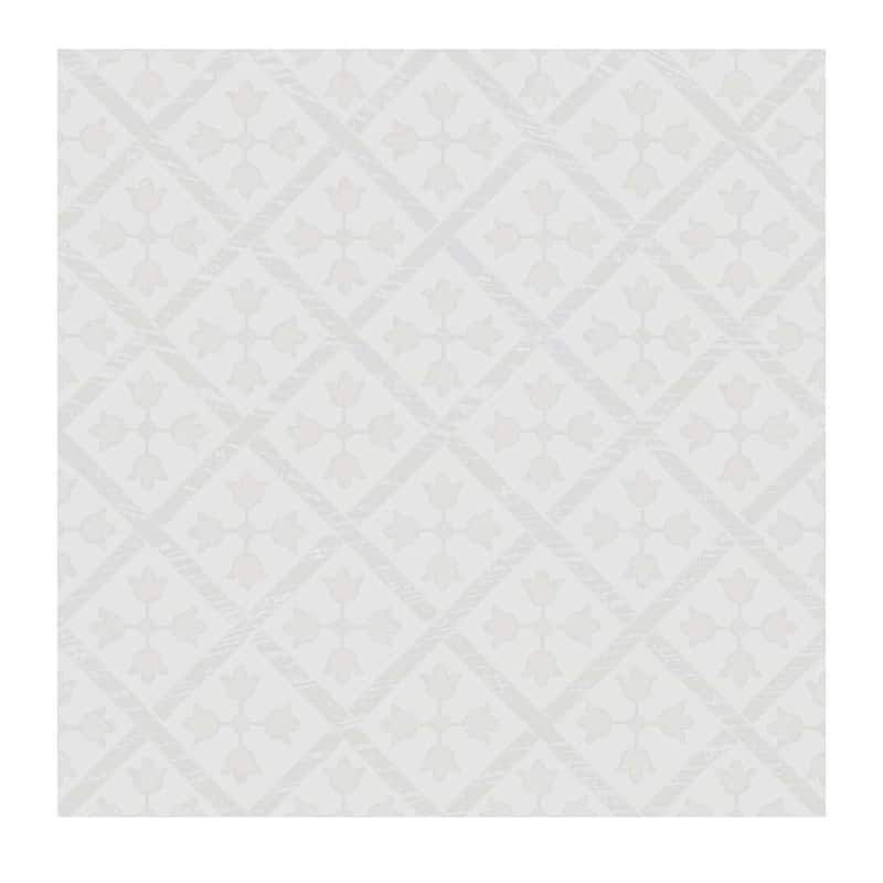 Etiquette 8x8 Satin Porcelain Encaustic Tile - Floor, Wall & Backsplash
