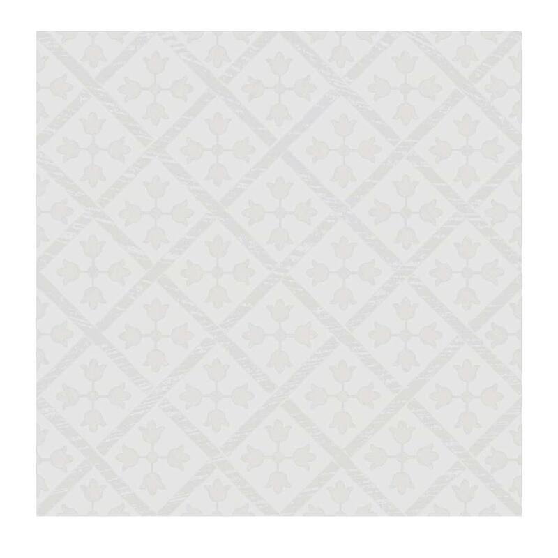 The Tile Life Etiquette 8x8 Porcelain Floor & Wall Tile - White - Case of 23 (8.6 Sq. ft.)