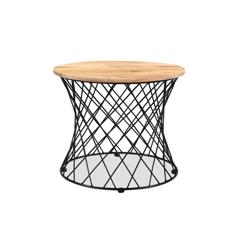 Roost End table in Acacia