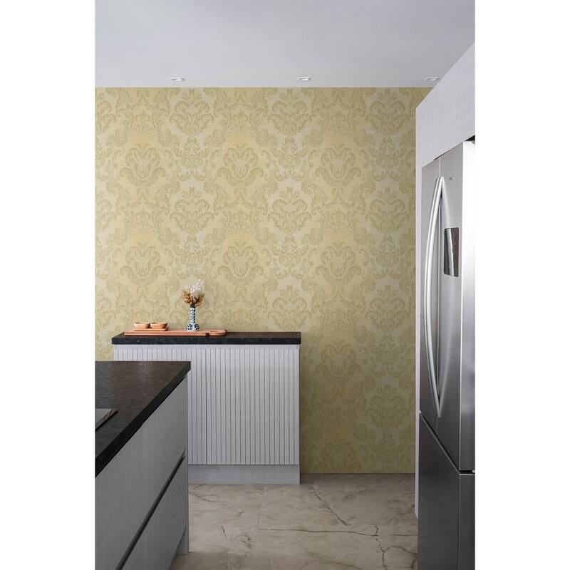 Seabrook Designs Woodcroft Damask Unpasted Wallpaper
