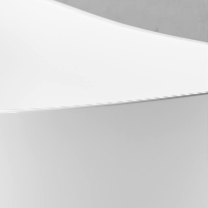 Freestanding Pure Acrylic Sheet Bathtub With Drainage and Overflow