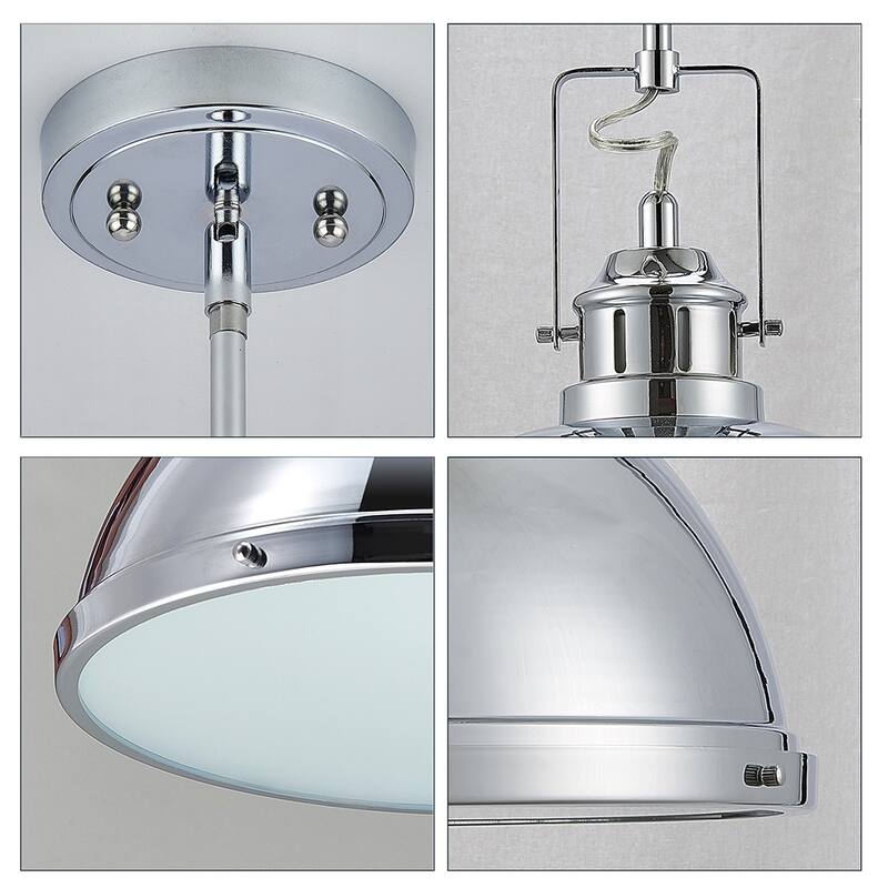 Singel Pendant 21.5 Inch Chrome Finish