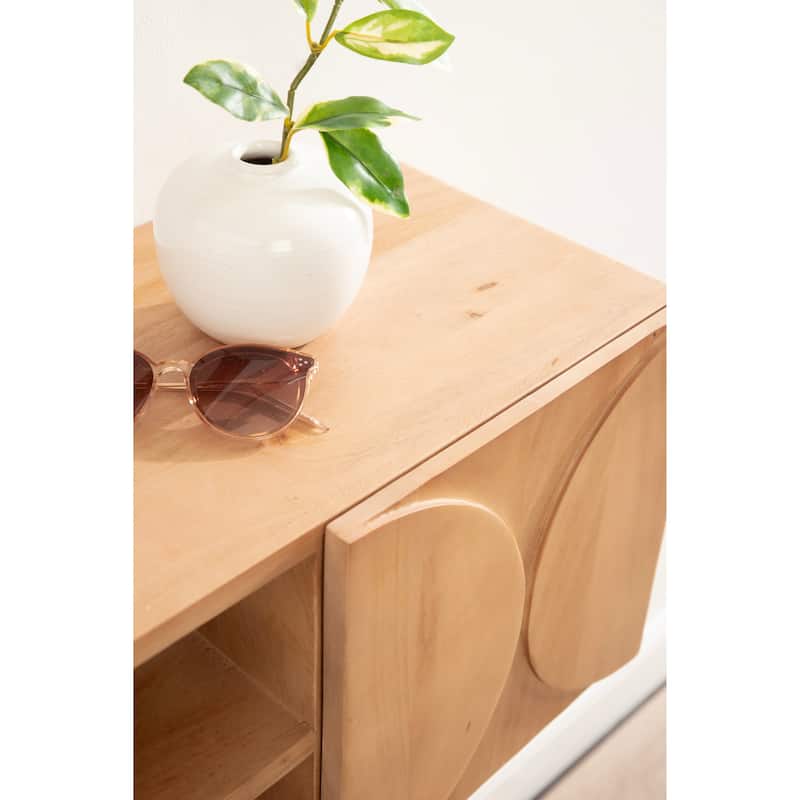 Kate and Laurel Townsend Floating Media Wall Cabinet - 36x12x12