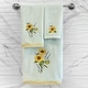 preview thumbnail 10 of 11, Authentic Hotel and Spa Turkish Cotton Girasol 3PC Embellished Bath and Hand Towel Set