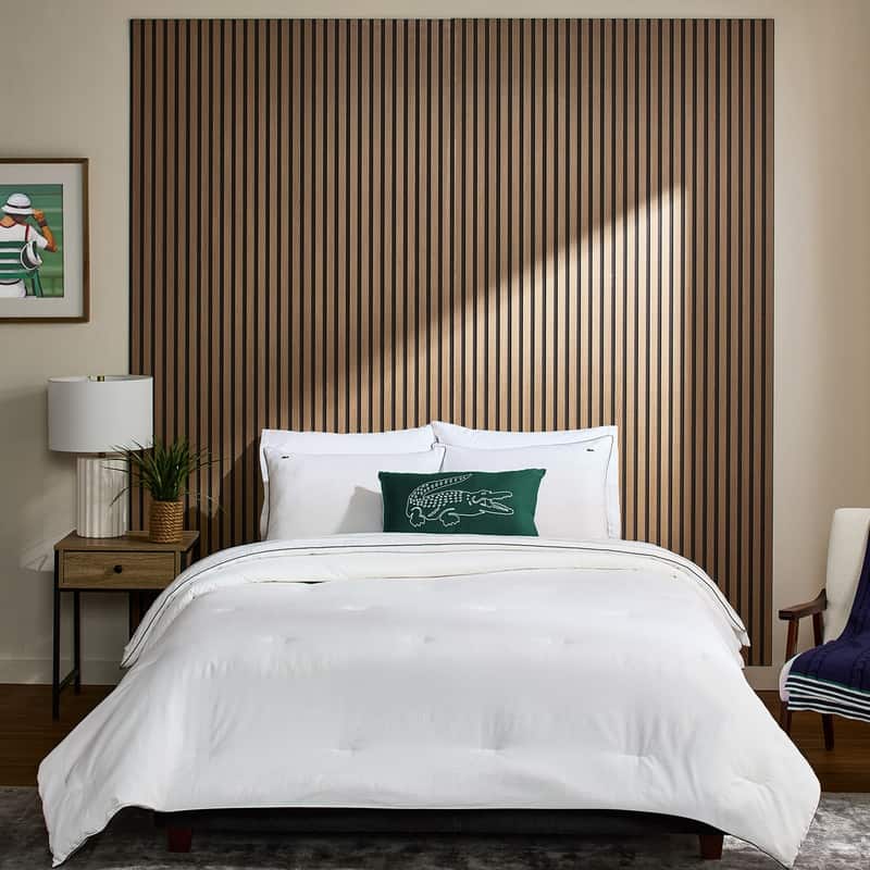 Lacoste Tiebreak 3-Piece Percale Cotton Comforter Set