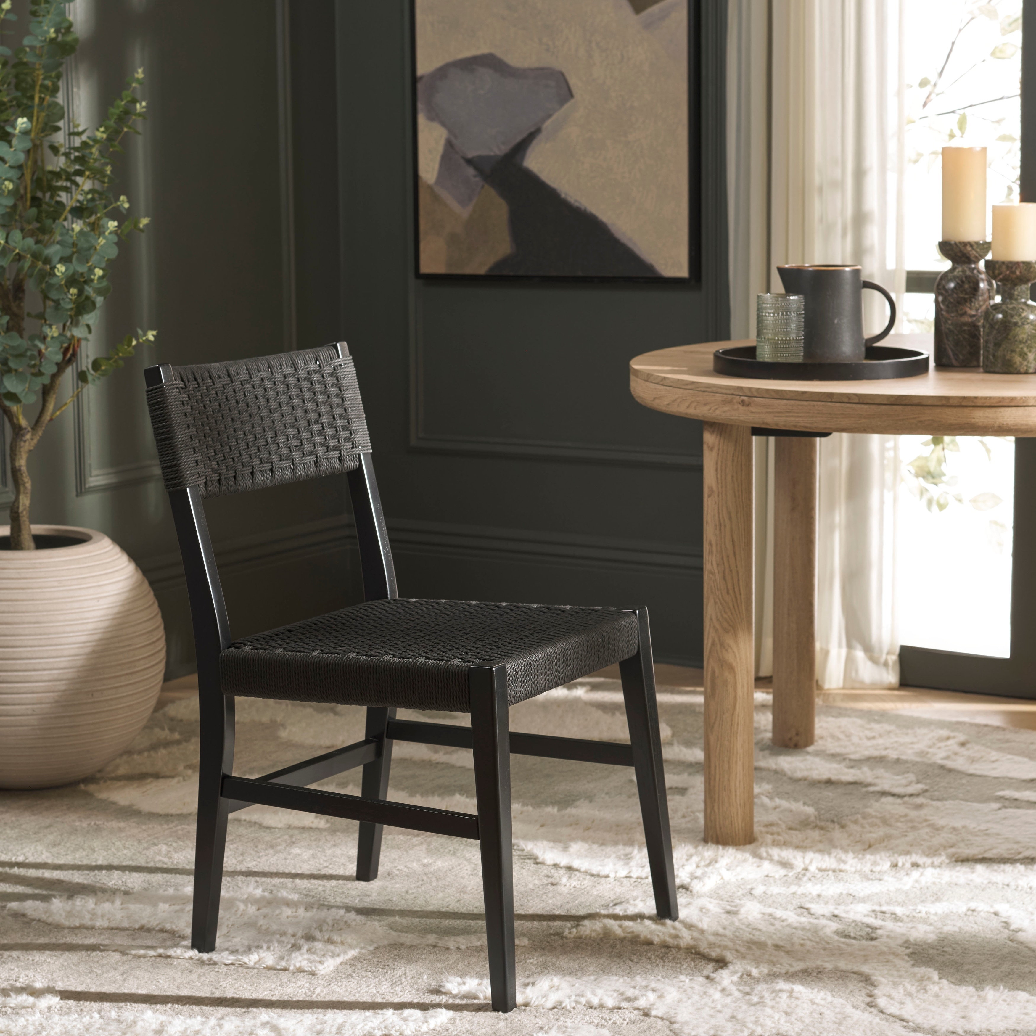 SAFAVIEH HOME Dutton Woven Dining Chair - 18"W x 24"D x 33"H