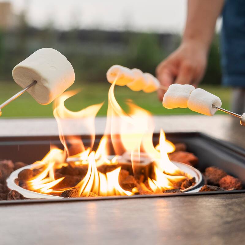 30 in. Outdoor Fire Pit 50,000 BTU Propane Gas Fire Pit Table