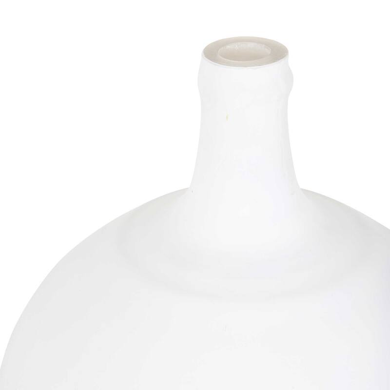 Aria Matte White 12.5-inch Glass Vase by East at Main