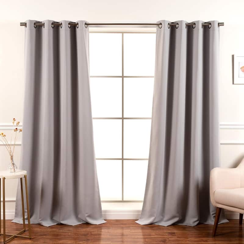 Aurora Home Extra Long Grommet Top Thermal Blackout Curtain Single Panel