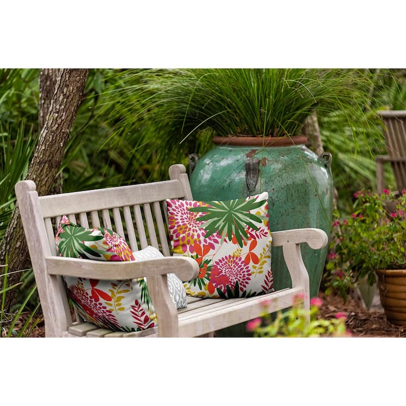 Jumble Floral Decorative Throw Pillow