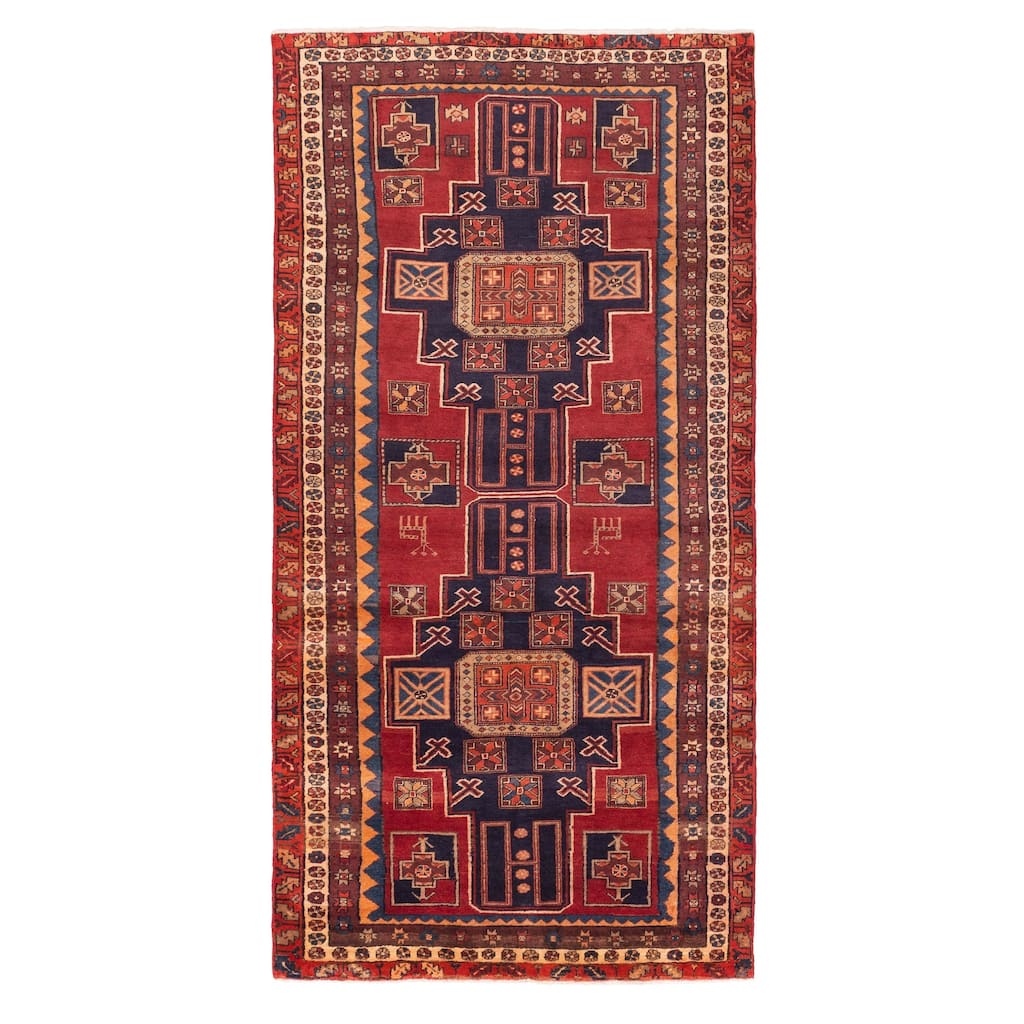 ECARPETGALLERY Hand-knotted Konya Anatolian Red Wool Rug - 4'6 x 9'3