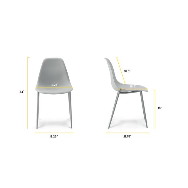 Poly and Bark Isla Chairs (Set of 4)