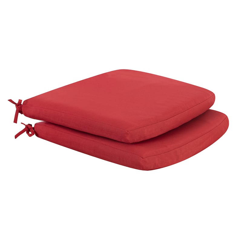Outdoor Indoor 2-Pack 18 Inch x 20 Inch Chair Replacement Seat Cushions