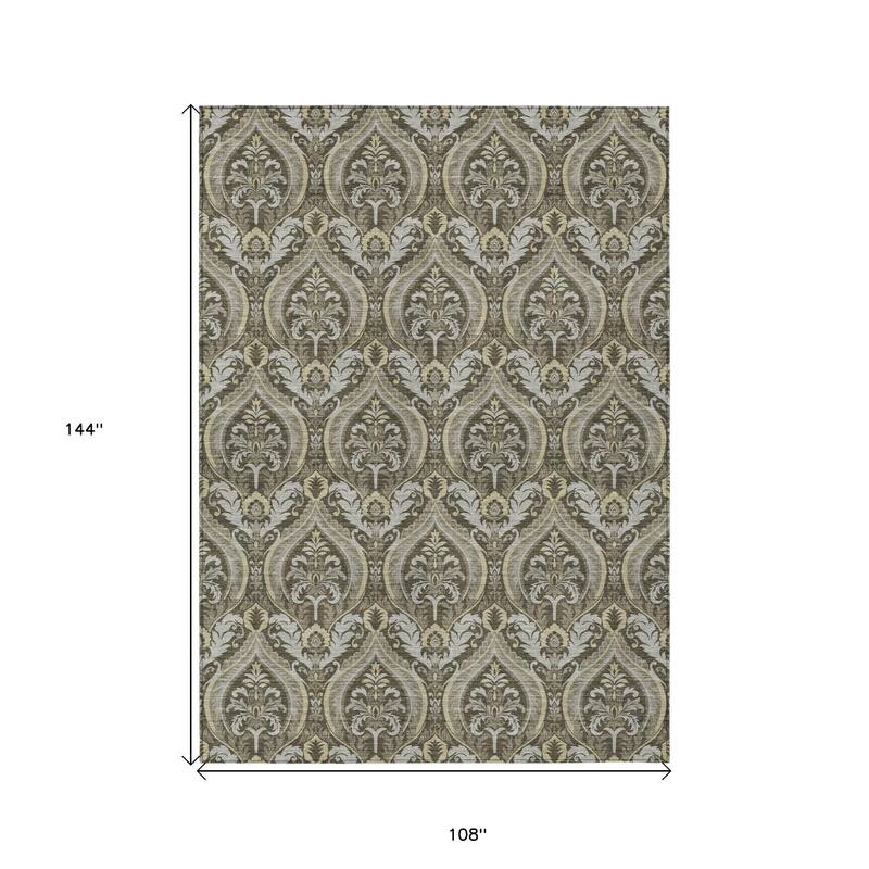 Haso Lush Floral Weather Resistant Classic Meets Modern Outdoor Rug