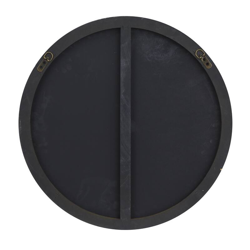 Black, White or Gold Wood Wall Mirror with Thin Frame