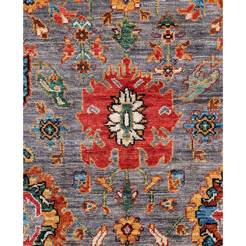 Serapi One-of-a-Kind Hand-Knotted Area Rug - Gray - 9' 3" x 11' 9"