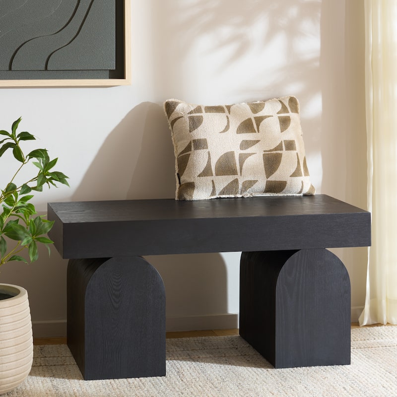 SAFAVIEH Hanra Modern Bench, Fully Assembled - 36"W x 15"D x 18"H