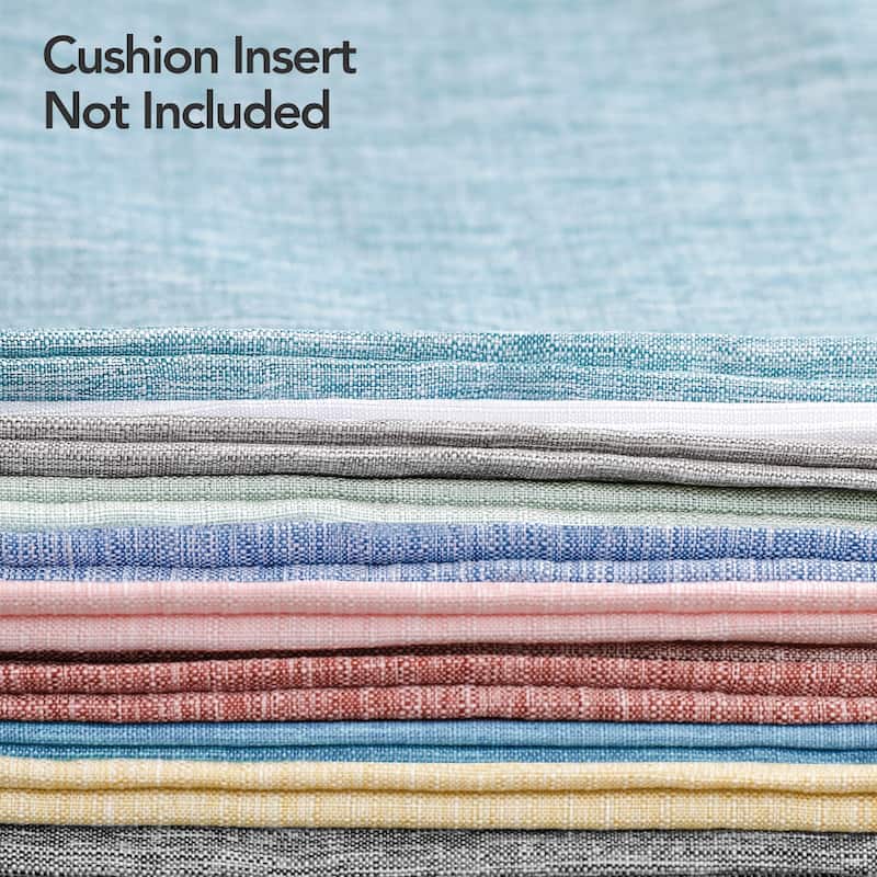 Deconovo 4-Pack Faux Linen Throw Pillow Covers with Hidden Zipper