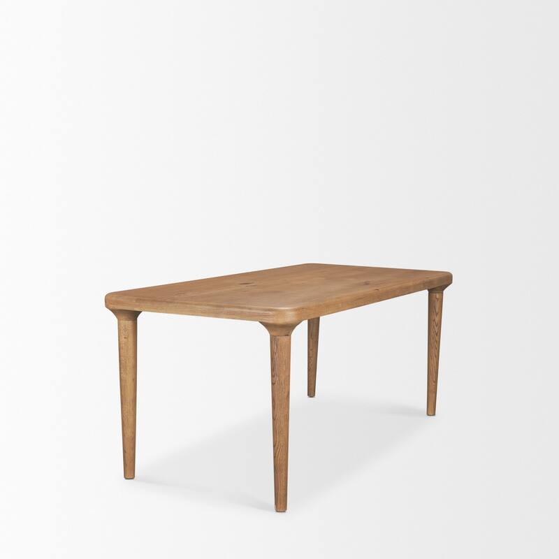 Suvan 72" Medium Brown Rectangular Solid Wood Table