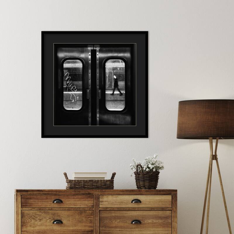 A Lonely Passage by Laura Mexia Wood Framed Wall Art Print