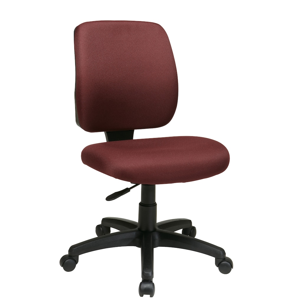 Deluxe Task Chair with Ratchet Back Height Adjustment without Arms