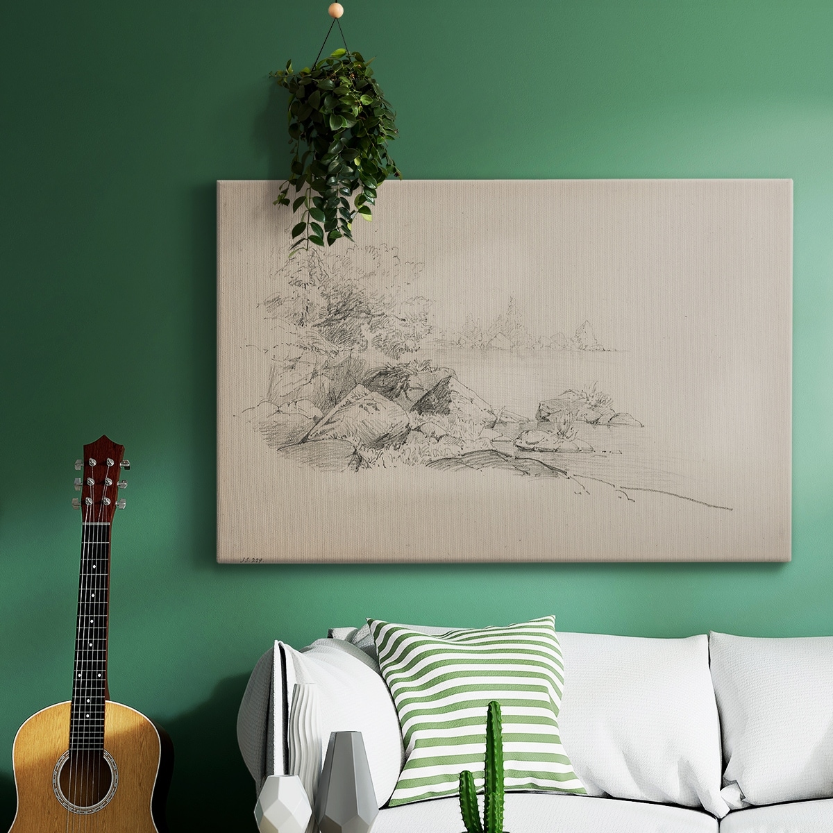 Vintage Sketch-LXVII -Gallery Wrapped Canvas - Bed Bath & Beyond