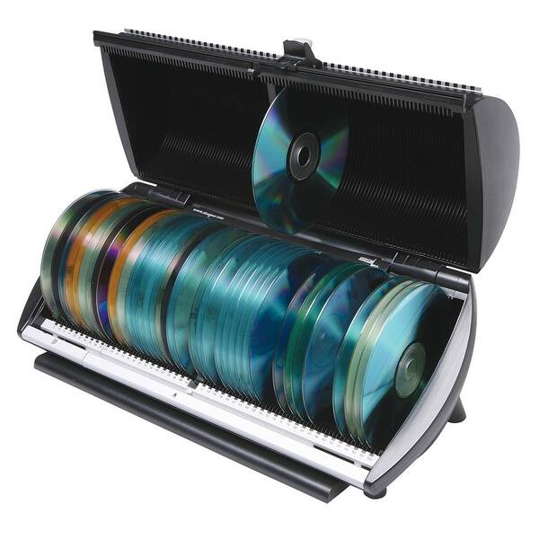 Shop Cd Or Dvd 100 Disc Media Storage Organizer Box With Indexed