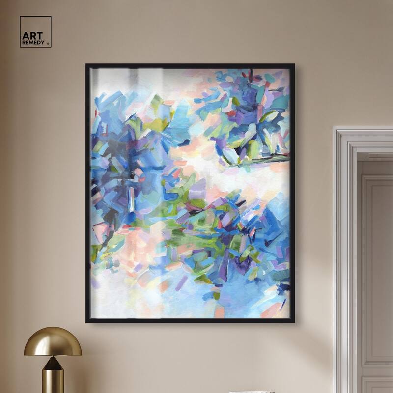 Blue Botanicals Shadowbox by Art Remedy