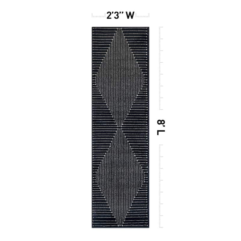 Contemporary Checkered Area Rug