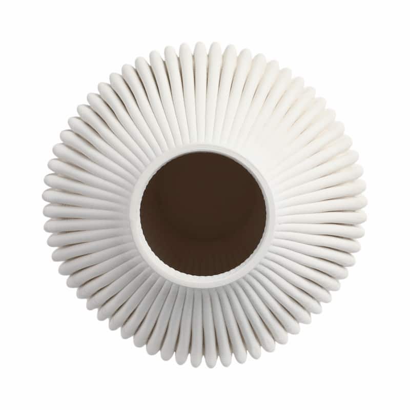 Decorative Vase - Ivory Ceramic 3D Printed Artistic