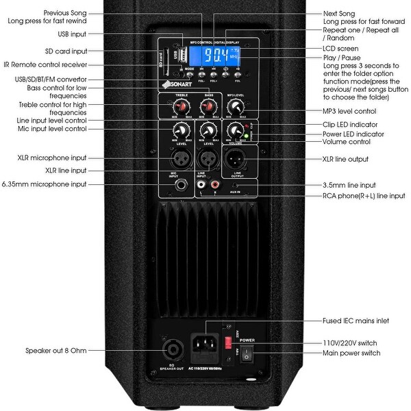 bluetooth speaker pa system