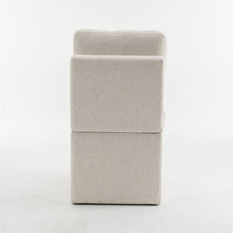 Upholstered Armless Dining Chair, Parsons Chair