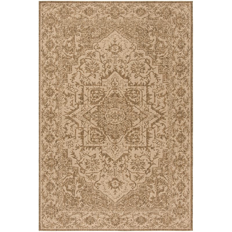 SAFAVIEH Linden Rick Indoor/ Outdoor Waterproof Patio Backyard Rug